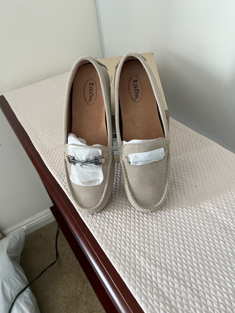 Taos women moccasin ice Suede Slip-On Driving Loafers